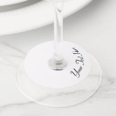 Étiquette Pour Verre De Vin Customise-Le ! (De près)