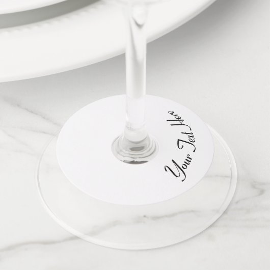 Étiquette Pour Verre De Vin Customise-Le ! (De près)