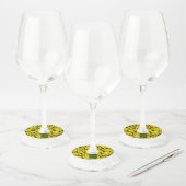 Étiquette Pour Verre De Vin Daffodique de printemps jaune - Mariage (Lot)