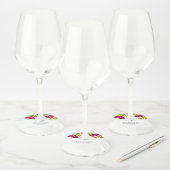 Étiquette Pour Verre De Vin Dégustation de vin de raisin (Lot)