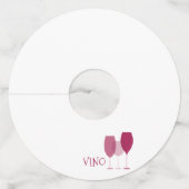 Étiquette Pour Verre De Vin Dégustation Red WIne (Dos)