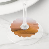 Étiquette Pour Verre De Vin Désert de Foggy Namib (De près)