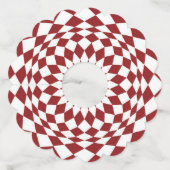 Étiquette Pour Verre De Vin Design d'intérieur Abstrait (Dos)