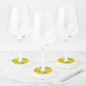 Étiquette Pour Verre De Vin Design floral 36 (Lot)