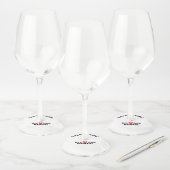 Étiquette Pour Verre De Vin "Divorce Party" Tags en verre de vin personnalisé (Lot)