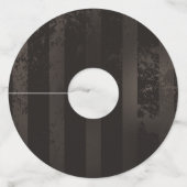 Étiquette Pour Verre De Vin Dragonflies de Steampunk sur arrière - plan rayé b (Dos)