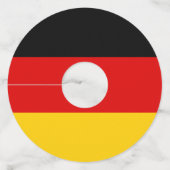 Étiquette Pour Verre De Vin Drapeau allemand (Devant)