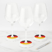 Étiquette Pour Verre De Vin Drapeau allemand (Lot)