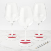 Étiquette Pour Verre De Vin Drapeau autrichien (Lot)