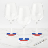 Étiquette Pour Verre De Vin Drapeau de la Russie (Lot)