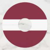 Étiquette Pour Verre De Vin Drapeau de Lettonie (Devant)