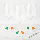 Étiquette Pour Verre De Vin Drapeau de l'Irlande (Lot)