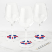 Étiquette Pour Verre De Vin Drapeau du Royaume-Uni (Lot)