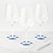 Étiquette Pour Verre De Vin Drapeau écossais d'Ecosse personnalisée (Lot)