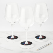 Étiquette Pour Verre De Vin Drapeau français (Lot)