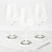 Étiquette Pour Verre De Vin Elégante couleur beige mariage (Lot)