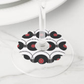 Étiquette Pour Verre De Vin Enregistrement (De près)