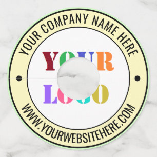 Étiquette Pour Verre De Vin Étiquette de couleur et de texte du logo de l'entr