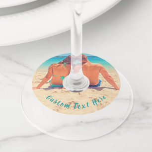 Étiquette Pour Verre De Vin Étiquette de verre à vin avec texte personnalisé e