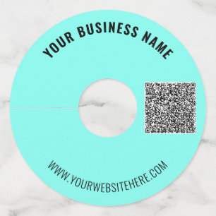 Étiquette Pour Verre De Vin Étiquette de votre code QR ou logo en verre de vin