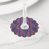 Étiquette Pour Verre De Vin Etiquettes de vin Rainbow Dragon Scales (De près)