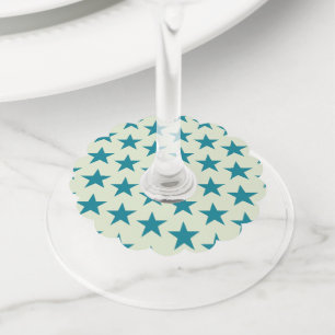 Étiquette Pour Verre De Vin Étoiles Motif 6