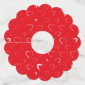 Étiquette Pour Verre De Vin Fait pour vous mon coeur 2 (Devant)