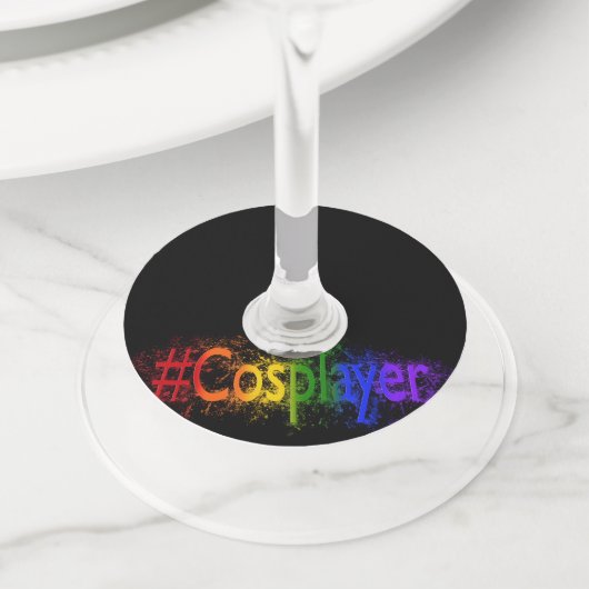 Étiquette Pour Verre De Vin Falln Fier Cosplayer (De près)