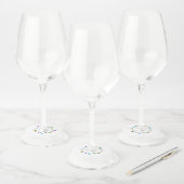Étiquette Pour Verre De Vin Feux de Noël... (Lot)