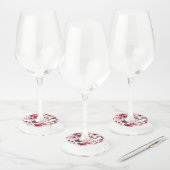 Étiquette Pour Verre De Vin Fleur de Cerisier (Lot)