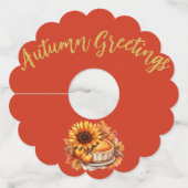 Étiquette Pour Verre De Vin "Fleur de récolte" (Dos)