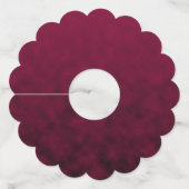 Étiquette Pour Verre De Vin Fleur Écrasée (Devant)