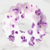 Étiquette Pour Verre De Vin Fleurs de cerisiers (Devant)