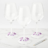 Étiquette Pour Verre De Vin Fleurs de cerisiers (Lot)