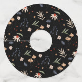 Étiquette Pour Verre De Vin Fleurs d'eau simples 1 (Devant)