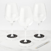 Étiquette Pour Verre De Vin Fleurs d'eau simples 1 (Lot)