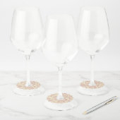 Étiquette Pour Verre De Vin Fleurs décoratives 18 (Lot)