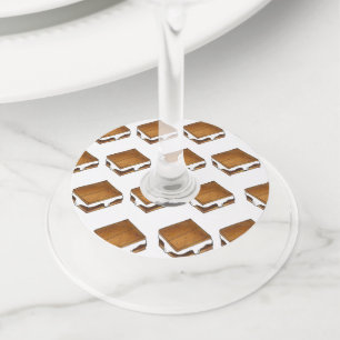 Étiquette Pour Verre De Vin Gimme S'more Camping S'mores Toasé Marshmallow