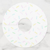 Étiquette Pour Verre De Vin Glace Mariage ou Baby Shower (Dos)