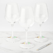 Étiquette Pour Verre De Vin Glace Mariage ou Baby Shower (Lot)
