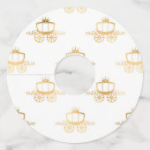 Étiquette Pour Verre De Vin Golden Coaches Cendrillon Princess (Dos)