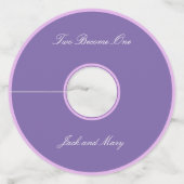 Étiquette Pour Verre De Vin Goldfinch Spring Garden Wedding (Dos)