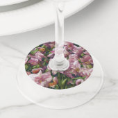 Étiquette Pour Verre De Vin Impressions fleurs sauvages (De près)