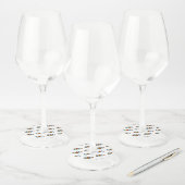 Étiquette Pour Verre De Vin Infinité de papillons monarques (Lot)