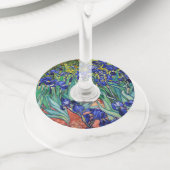 Étiquette Pour Verre De Vin Irises par Vincent van Gogh (De près)