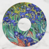 Étiquette Pour Verre De Vin Irises par Vincent van Gogh (Dos)