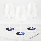 Étiquette Pour Verre De Vin Jellyfish éclatante couleur (Lot)