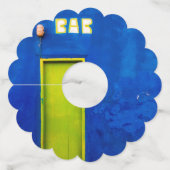 Étiquette Pour Verre De Vin Joyeuses heures (Dos)