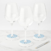 Étiquette Pour Verre De Vin Juste Noté Bleu (Lot)