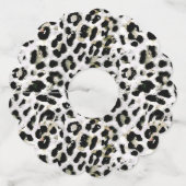Étiquette Pour Verre De Vin Leopard - imprimé tacheté animal (Dos)